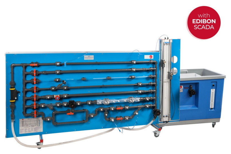 AFTC - Computer Controlled Fluid Friction in Pipes, with Hydraulics Bench (FME00)
